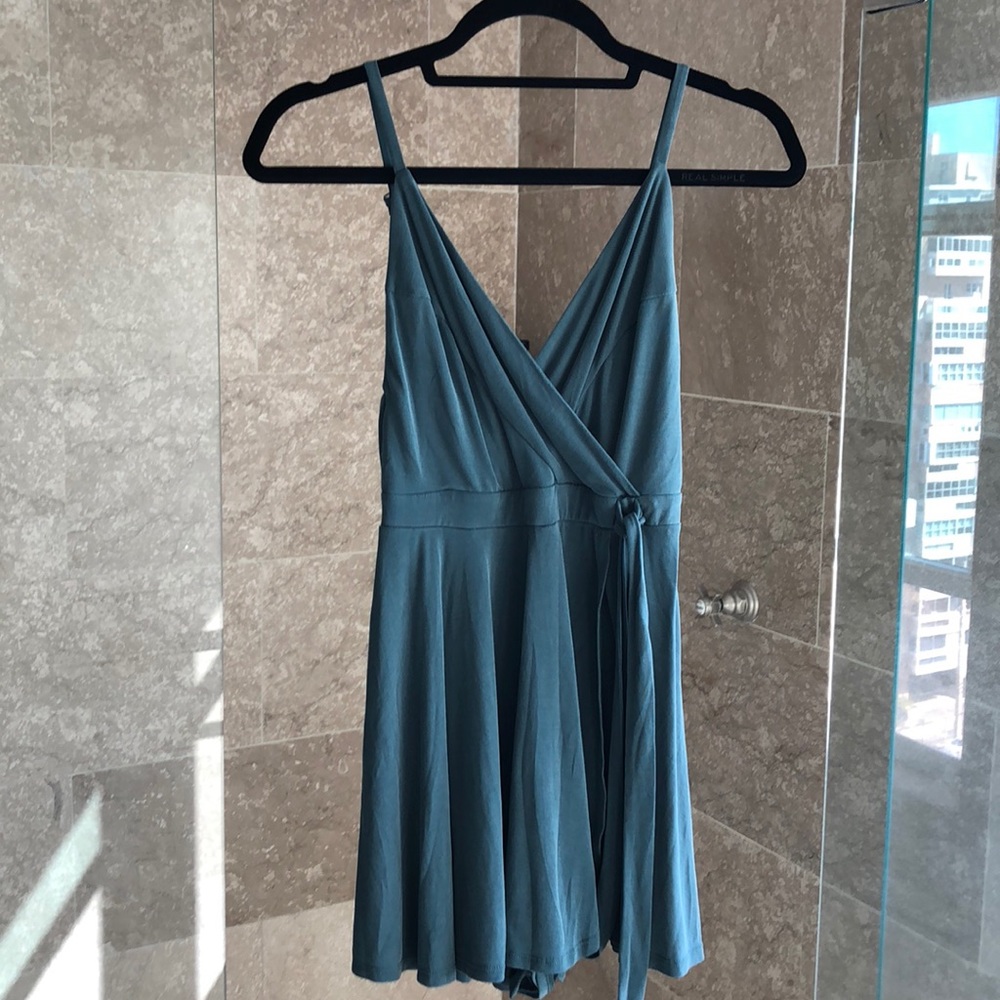 Teal Skort Romper